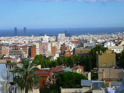 Барселона,утренний город,вид с …» — создано в Шедевруме