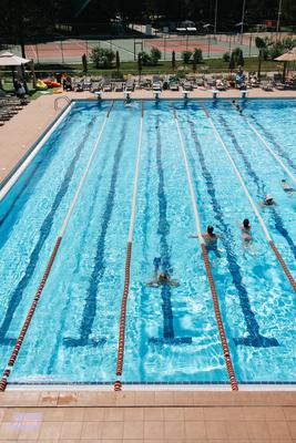 Летний открытый бассейн 500м2, с собственным баром, отдельным детским  бассейном, лежаками и зоной для загара - Борвиха