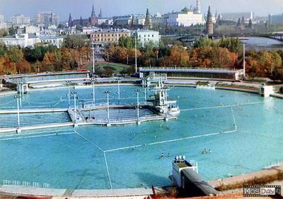 Бассейн «Москва» - Retro photos