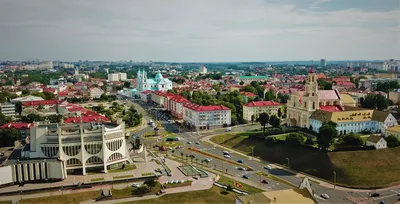 Панорама города. Вид сверху. Минск. Беларусь. Photos | Adobe Stock