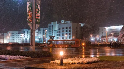 Зимний Вид Старый Город Минск Беларусь стоковое фото ©proslgn 186697308