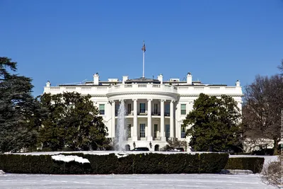 Белый дом в Вашингтоне - действующая резиденция Президента США
