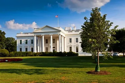 Белый Дом в вашингтоне, Вашингтон, США Редакционное Стоковое Изображение -  изображение насчитывающей америка, народовластие: 201336794