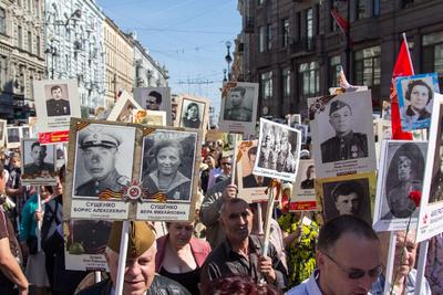 В Петербурге в акции \"Бессмертный полк\" участвовали более миллиона человек  - РИА Новости, 09.05.2022