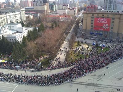 Бессмертный полк Новосибирск фото фотографии