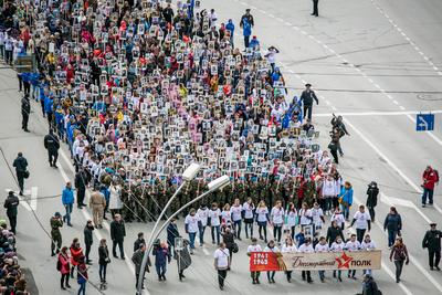 250 тысяч новосибирцев приняли участие в акции \"Бессмертный полк\" |  Sobaka.ru