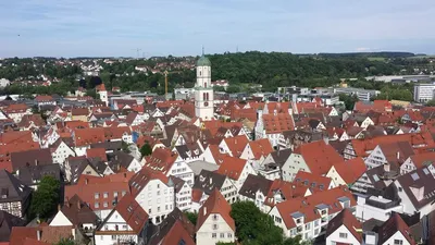 Market place in Biberach an der Riß, Germany Stock Photo - Alamy