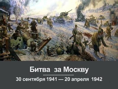 Битва за Москву - Инфографика ТАСС