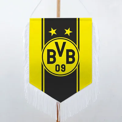 Вымпел с логотипом ФК Боруссия Дортмунд (Ballspielverein Borussia)