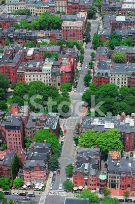 Бостон Улица Вид С Воздуха Стоковые Фотографии | FreeImages