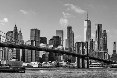 Фотообои 🌟 Бруклинский мост ЧБ ([%SKU%]): купить по приятной цене в  Санкт-Петербурге