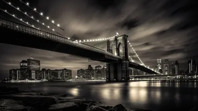 Бруклинский мост\" Фотообои под заказ на размер вашей стены. Купить.