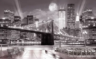 Знаменитый Бруклинский Мост — стоковые фотографии и другие картинки Чёрно- белый - Чёрно-белый, Нью-Йорк, Фотография - iStock