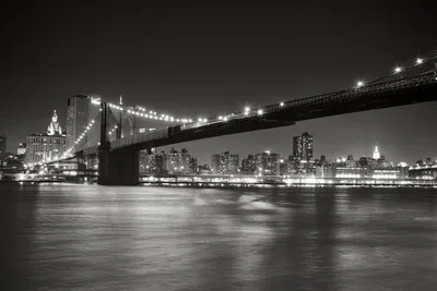 Черно-белые плакаты и принты Нью-Йорк Бруклинский мост пейзаж  художественная живопись на холсте Абстрактная Настенная картина для  гостиной | AliExpress