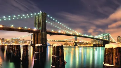 Фотообои 🌟 Бруклинский мост ЧБ ([%SKU%]): купить по приятной цене в  Санкт-Петербурге