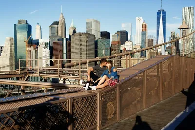 Картина Бруклинский мост, 100x70 см цена | pigu.lt