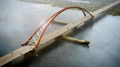 Видеоролик Бугринский мост в Новосибирске