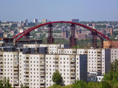Строительство Бугринского моста в Новосибирске