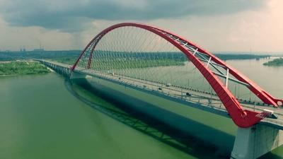 Bugrinsky bridge / Бугринский мост, Новосибирск. | Мост, Места, Полёт