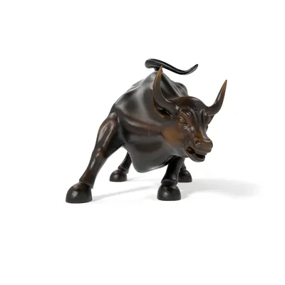 The Bull Of Wall Street N.Y. Stock Exchange Bronze Figurine Display | eBay