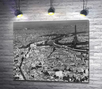 Картина Париж Франция черно-белый арт с красным акцентом ЭкоХолст 83875866  купить за 1 593 ₽ в интернет-магазине Wildberries