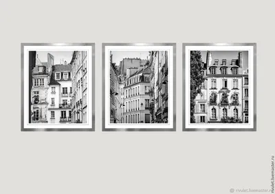Париж фото картины черно белые постеры, Триптих Окна на улицы Парижа купить  в интернет-магазине Ярмарка Мастеров по цене 1800 ₽ – B9PEZRU | ...