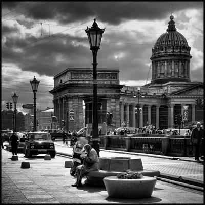 Черно Белые Фото Санкт Петербурга