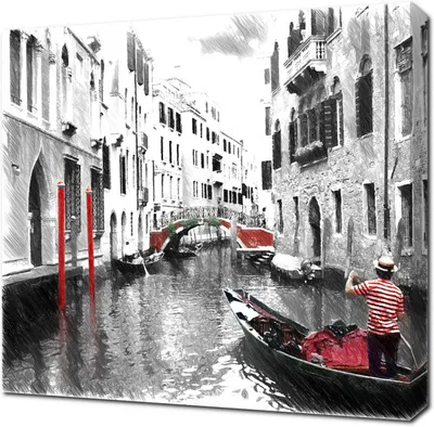 Черно Белое Фото Венеции Вечером стоковое фото ©directornico 548840492