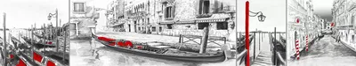 Красивое фото с большого канала в венеции | Премиум Фото