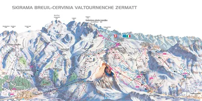Червиния (Cervinia) - горнолыжный курорт Италии. Каталог горнолыжных  курортов: снег и погода, карты, склоны, цены, отзывы - Skigu.ru