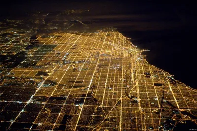 Вид с высоты птичьего полета, Чикаго, штат Иллинойс - PICRYL Изображение в  общественном достоянии