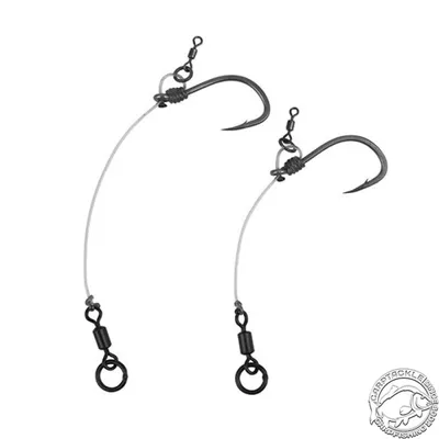 Готовые короткие поводки для чод-риг Fox Short Chod Rig Barbed