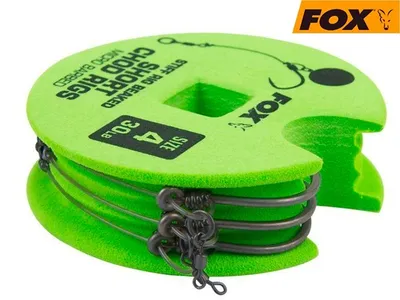 Готовые короткие поводки для ловли карпа Чод Риг Fox (Фокс) - Short Chod  Rig Barbed 11.3 кг /