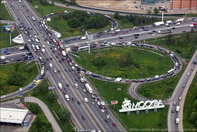 Москва и МКАД от Каширки до Теплого стана. Виды с вертолета, часть 2