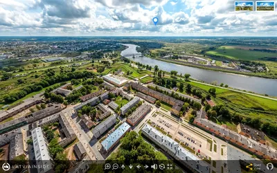 Daugavpils Fortress - 360° Aerial Tour of Latvia - LATVIA INSIDE VR -  Discover Latvia in virtual reality