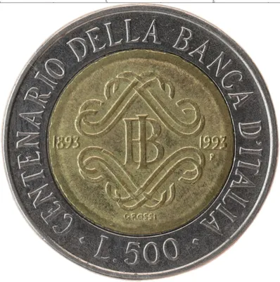 ☜➀☞Купить монету Италия 500 лир 1961 UNC 100 лет со дня объединения Италии  по выгодной цене