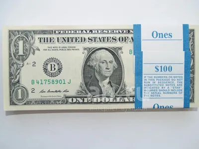 деньги США. банкноты 1 доллар сша Стоковое Фото - изображение насчитывающей  доллары, концепция: 222150528