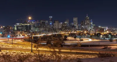 Денвер, Колорадо, центр города США Стоковое Изображение - изображение  насчитывающей выпуклины, денвер: 152557583