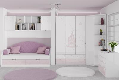 Детская кровать Эльза, фиолет | Цена 17 830 руб. Купить Екатеринбурге 🏠  Интернет-магазин «Мебель для дома»