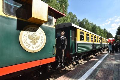 Детская железная дорога в Новосибирске открыла летний сезон - YouTube
