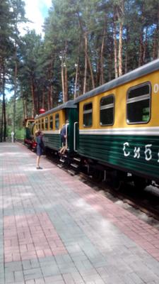 Детская железная дорога в Нижнем Новгороде.