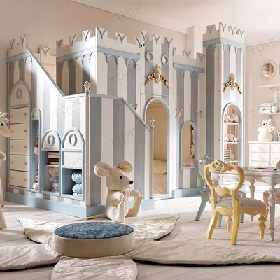 Детская мебель из Италии: примеры стильных комнат для игры, учебы и сна
