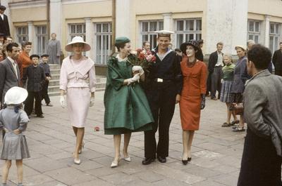 The Terrier and Lobster: Christian Dior Models in 1959 Communist Moscow  Photographed by Howard Sochurek