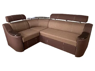 Купить Угловой диван Невада (бежевый с коричневым, 255х185 см) IMI  knvd-sn-21-3 в интернет магазине myaki-mebli.com.ua