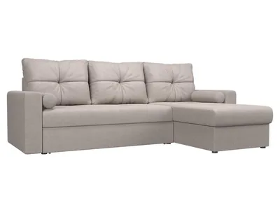 Угловой диван Верона (бежевый рогожка) - Лига диванов | купить в Спб за  35990 руб.
