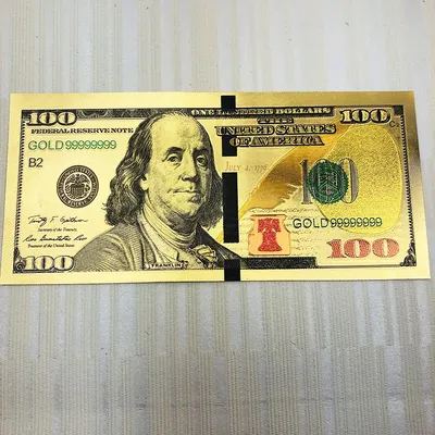 Купить Золотая банкнота 10 Долларов США