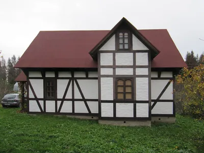 Проект двухэтажного кирпичного дома с мансардой № 40-05 в немецком стиле |  каталог Проекты коттеджей