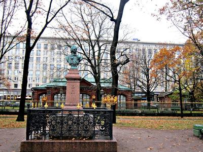 Памятник Петру I у Домика Петра I (С-Петербург)