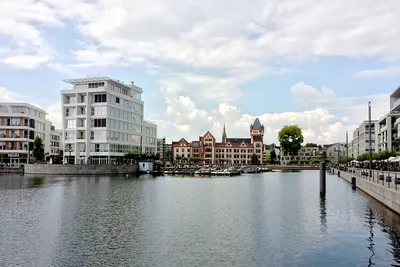 Архитектура здания загса в городе дортмунд, германия | Премиум Фото