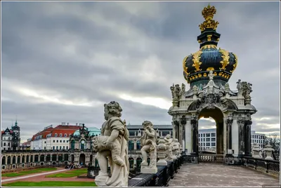Дворец Цвингер, Дрезден. Отели рядом, фото, видео, как добраться, картинная  галерея, музей, достопримечательности, фонтаны, «Нимфенбад», официальный с